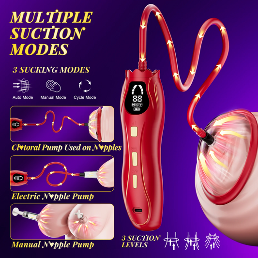 Pussy Pump | Electric Rose Clitoral Pump